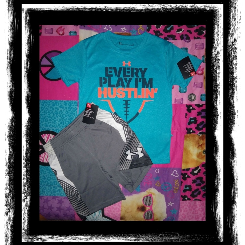 NEW~ YOUTH BOY'S SIZE 6 UNDER ARMOUR OUTFIT